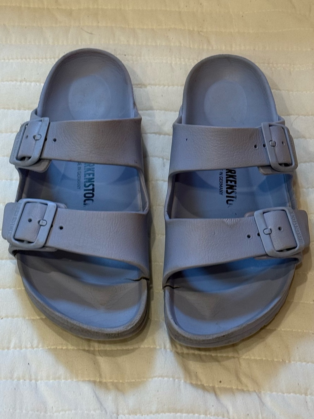 Birkenstock Arizona EVA Essentials Women's Two Strap Sandal Light Blue Size 38 - Picture 7 of 12